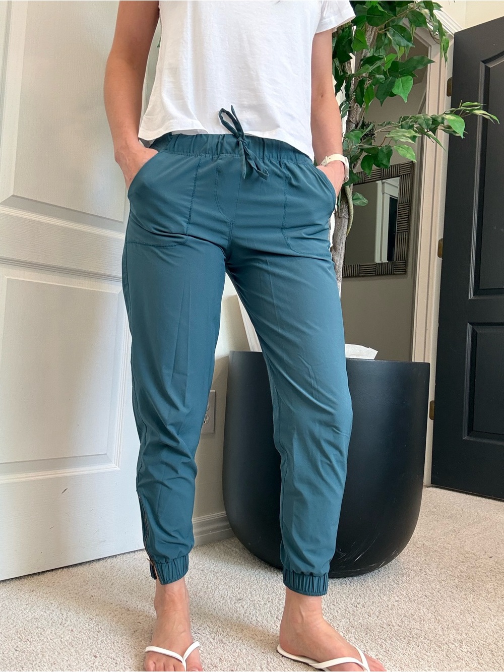 Albion Teal Jetsetter’s with Ankle Zip